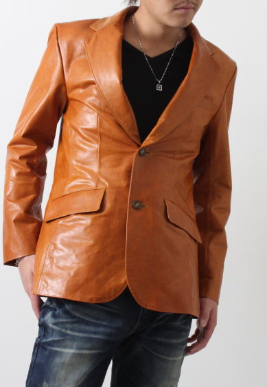 楽天市場】日本製 革ジャン 本革 ホースレザー テーラード メンズ 2B