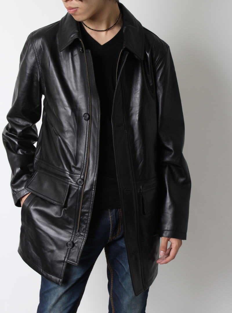 楽天市場】フリーダムレザー 革ジャン レザーコート 大きいサイズ