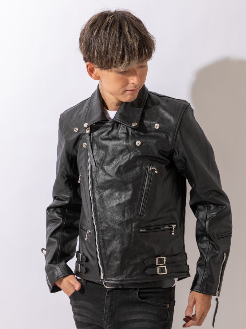 楽天市場】UK ダブル ライダースジャケット レザージャケット メンズ