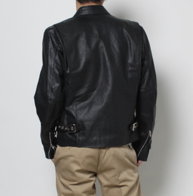 楽天市場】革ジャン メッシュレザー メンズ 本革 シングルライダース