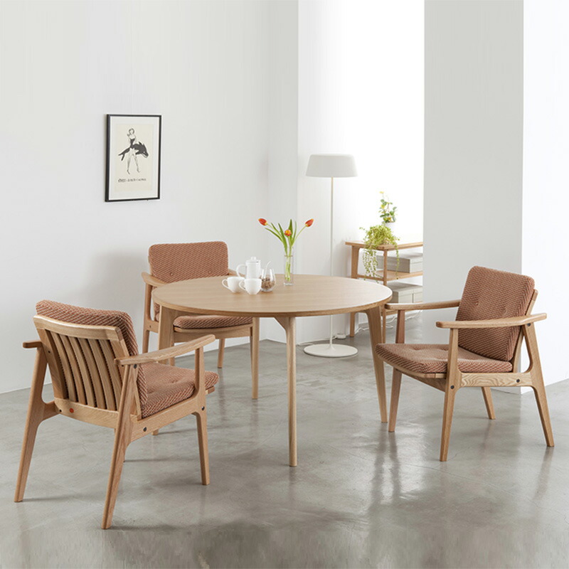 楽天市場】MARUNI60 ラウンドテーブル80, 100, 120（オーク