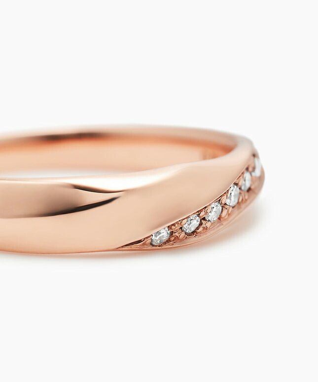 楽天市場】【 festaria VOYAGE 】 ペア リング 指輪 K10 PG ピンク