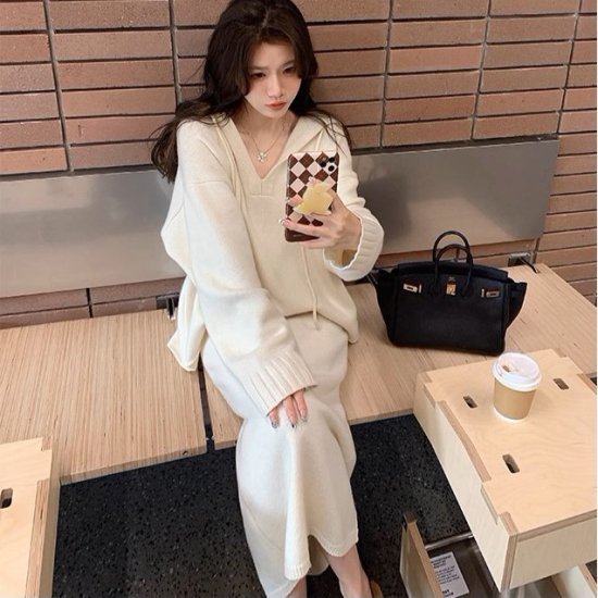 楽天市場】【取寄】セットアップ レディース ニット 上下セット ニット