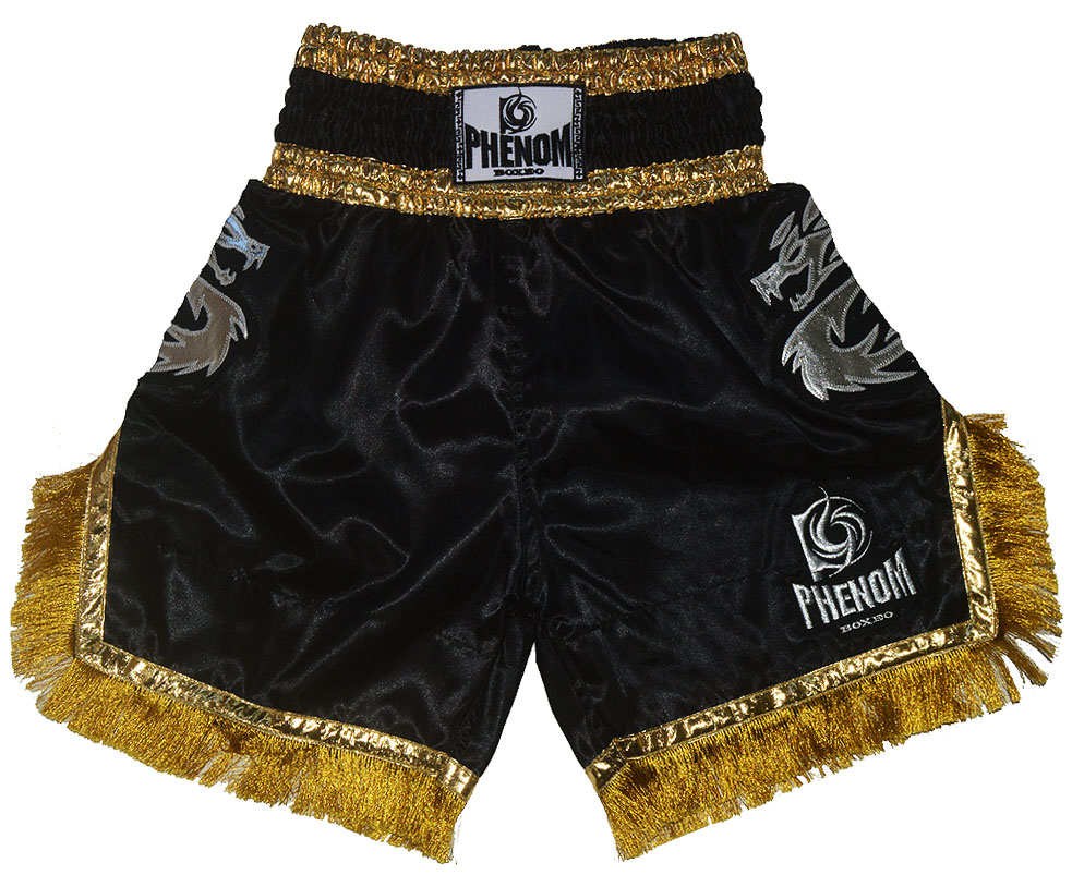 楽天市場】【PHENOM】フェノム ロングショーツ #010 ドラゴン 黒サテン