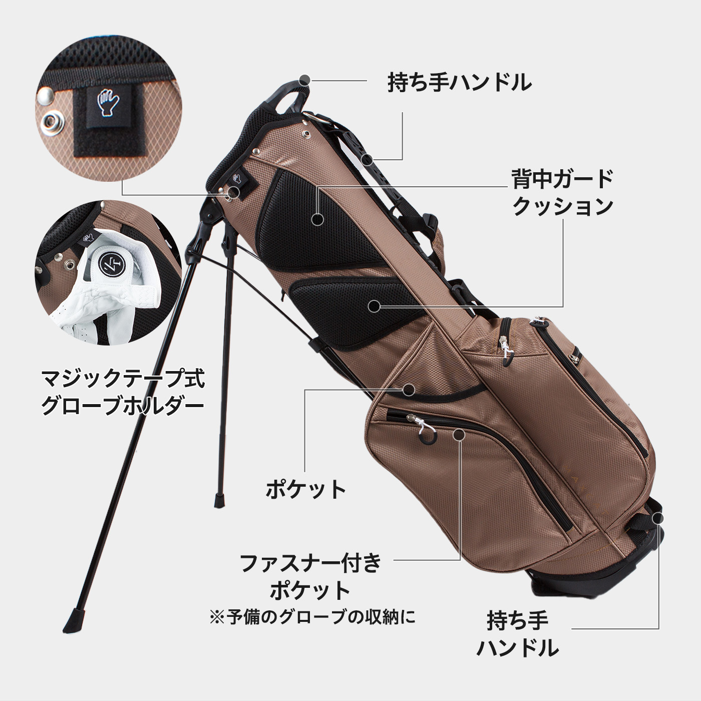 楽天市場】＼楽天1位／LINE登録で500円OFF☆キャディバッグ ゴルフ