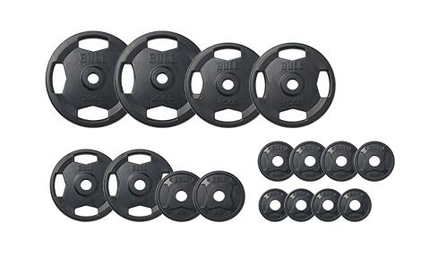 楽天市場】BULL ブル ラバープレート（135kgセット / シャフト,カラー