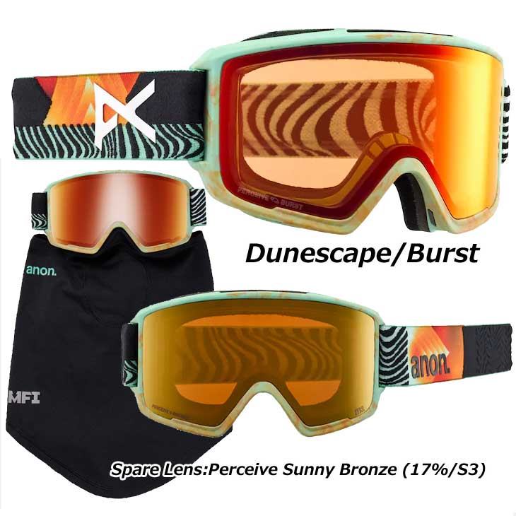 楽天市場】24-25 ANON アノン スノーボード ゴーグル M3 Low Bridge +