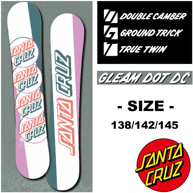 楽天市場】22-23 SANTA CRUZ サンタ クルーズ スノーボード GREAM DOT