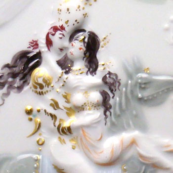 楽天市場】マイセン 陶板【マイセン】meissen陶板画/アラビアンナイト