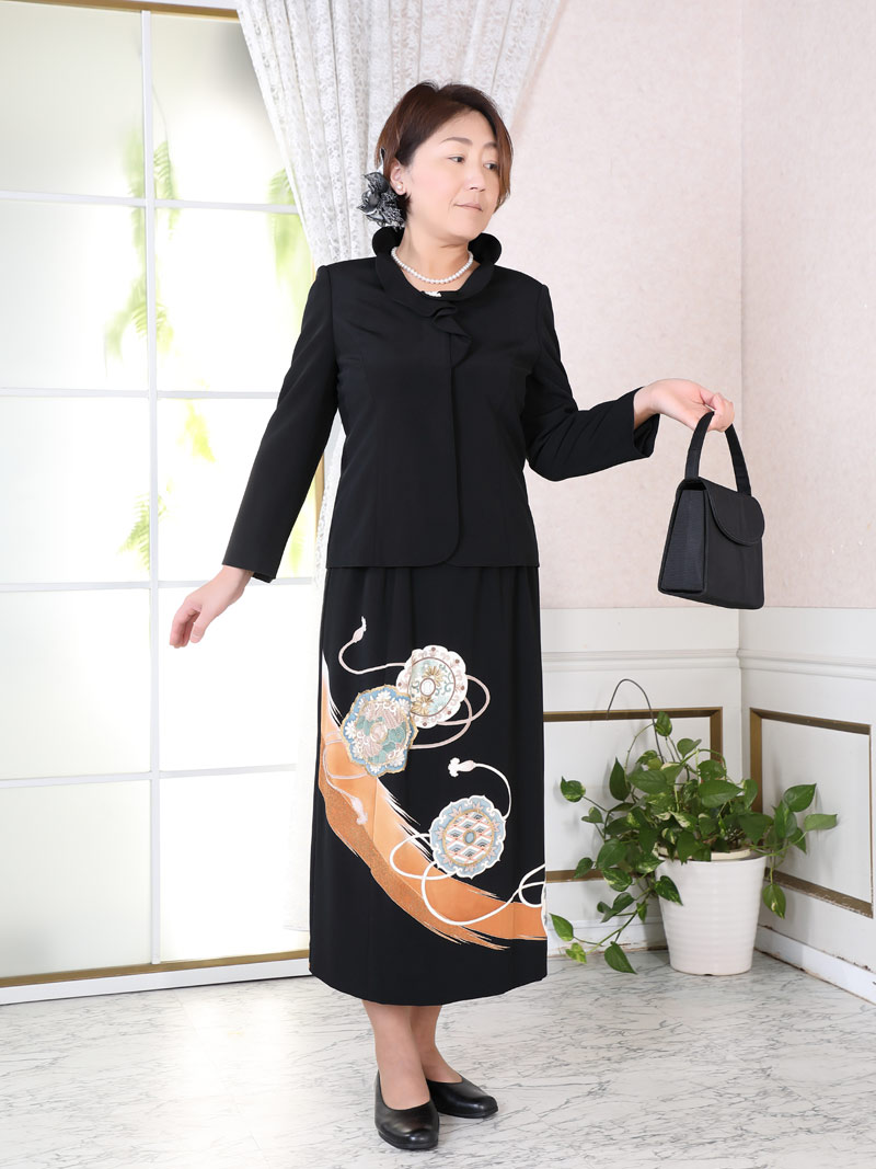 楽天市場】【レンタル】留袖ドレス ツーピース 7号 立ち襟比翼仕立て