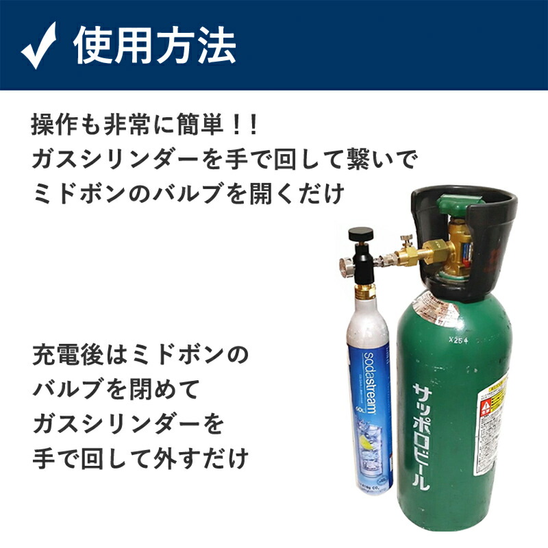 楽天市場】今だけレンチ付き ミドボン ソーダストリーム ドリンク