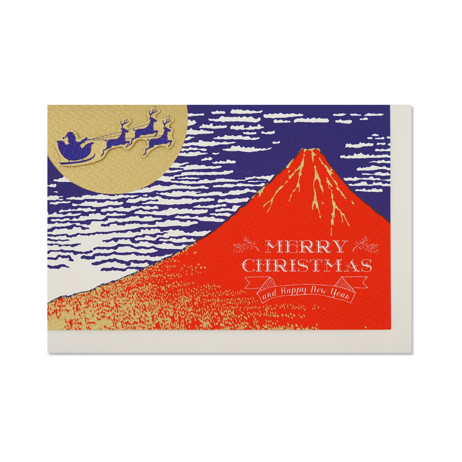 楽天市場】立体和風クリスマスカード 赤富士サンタ｜jxcd-130