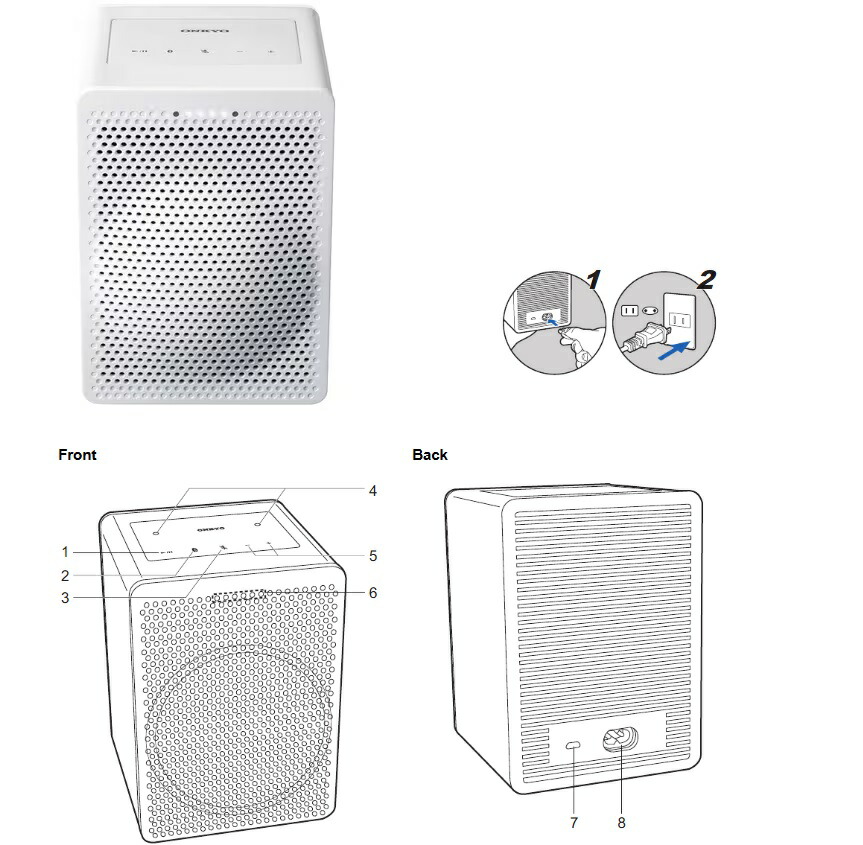 楽天市場】ONKYO オンキヨー vc-gx30 Smart Speaker G3 Google