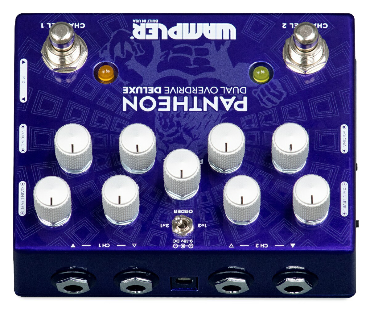 楽天市場】《MIDI対応》Wampler PedalsPantheon Deluxe Dual Overdrive