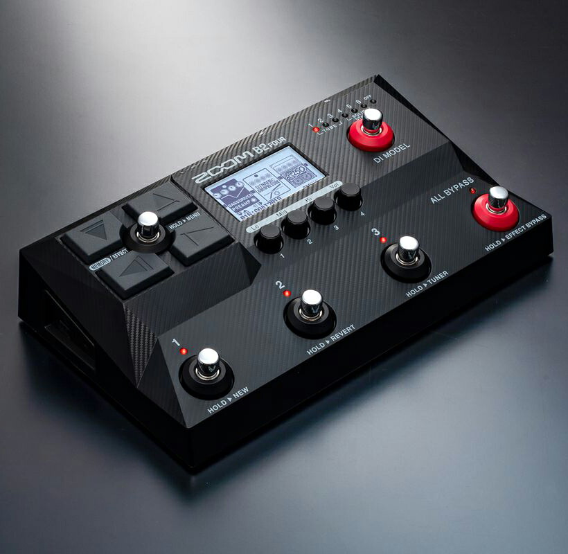 楽天市場】ZOOM B2 FOUR 新品 ベース用マルチエフェクター[ズーム