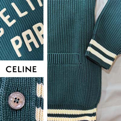 楽天市場】セリーヌ CELINE カーディガン ニット レディース ユニ