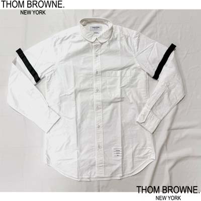 楽天市場】トムブラウン THOM BROWNE シャツ メンズ 長袖 フロント裾