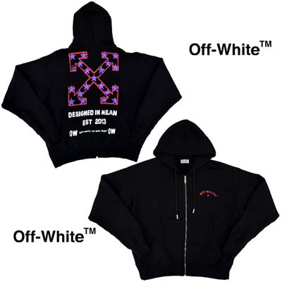 楽天市場】OFF-WHITE オフホワイト パーカー メンズ フーディ ジップ