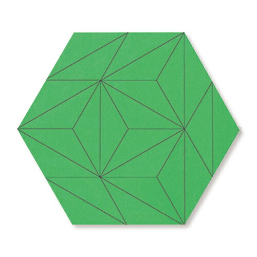 楽天市場】童具館 ケルンモザイク45六角FGW（鈍角二等辺三角形 緑明清