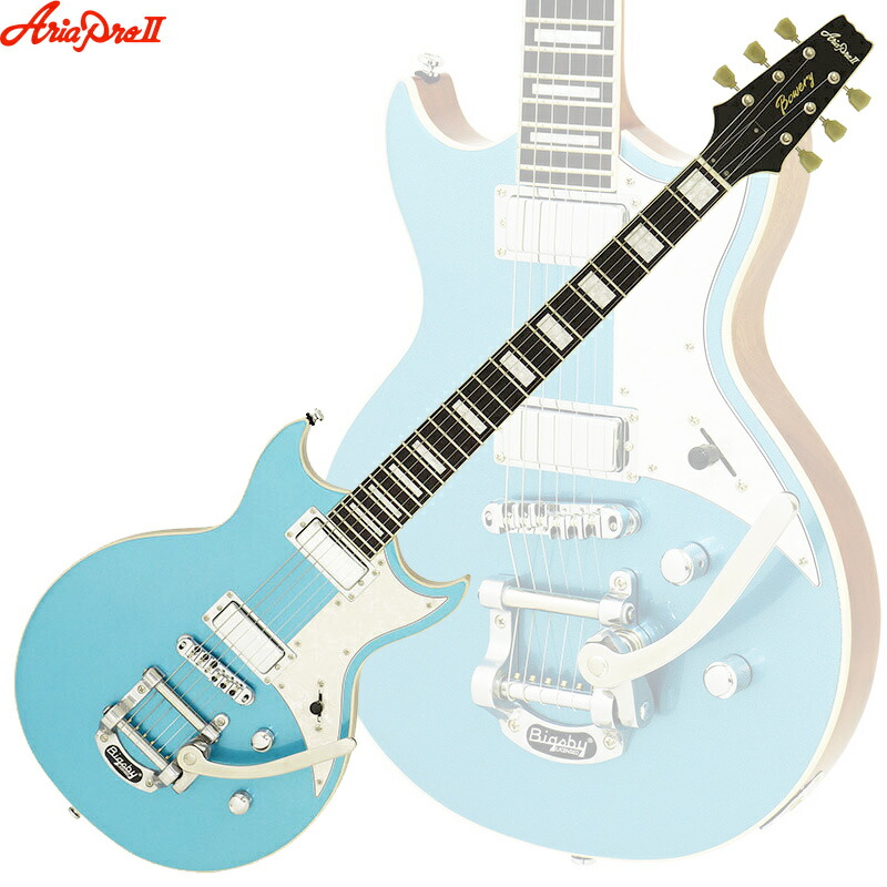 楽天市場】エレキギター AriaProII 212-MK2 PHBL ファントムブルー
