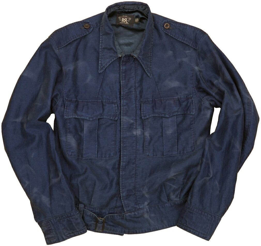 楽天市場】(ダブルアールエル) RRL 日本製生地使用 本藍染め