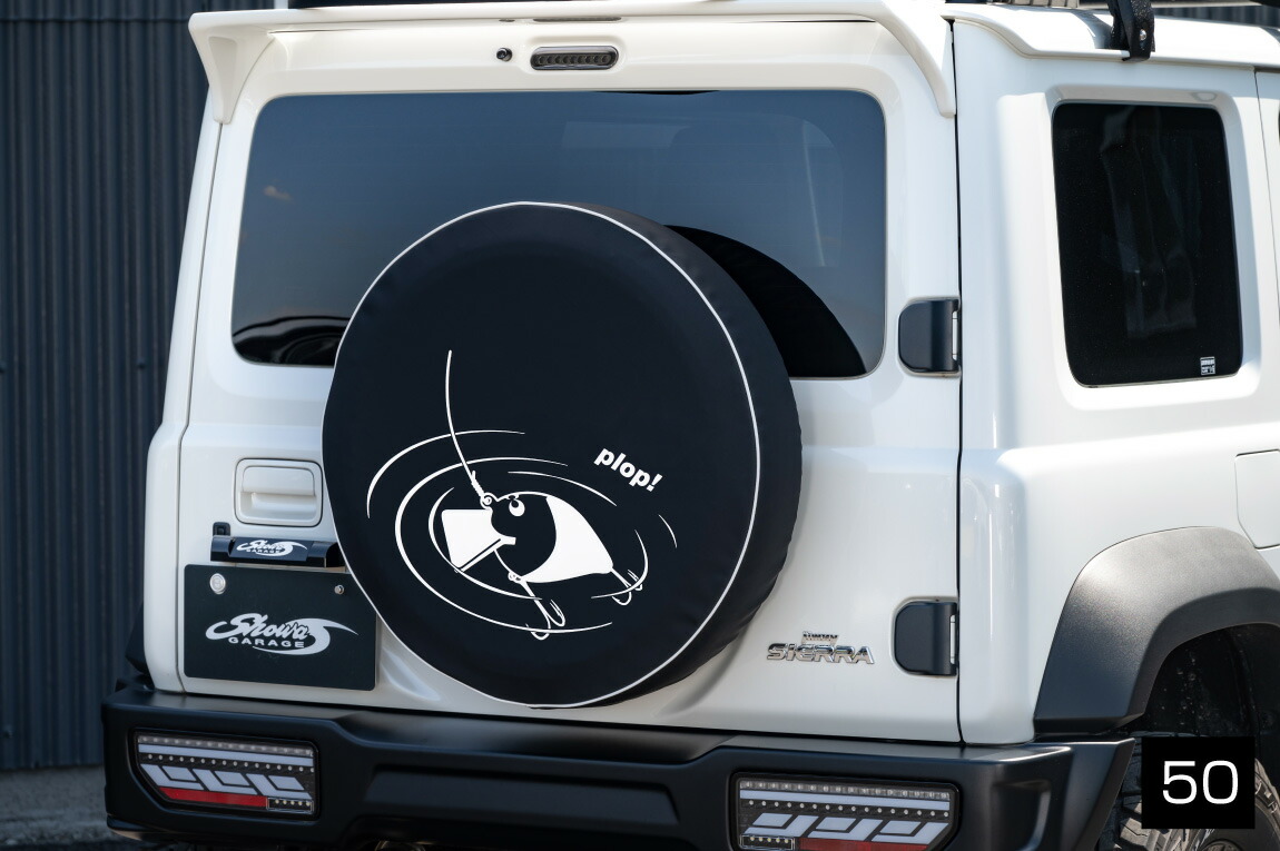 楽天市場】ショウワガレージ スペアタイヤカバー 絵柄タイプ ジムニー