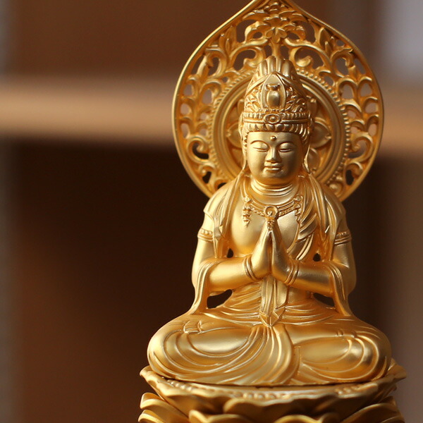 楽天市場】仏像 勢至菩薩 15cm : がらんどう