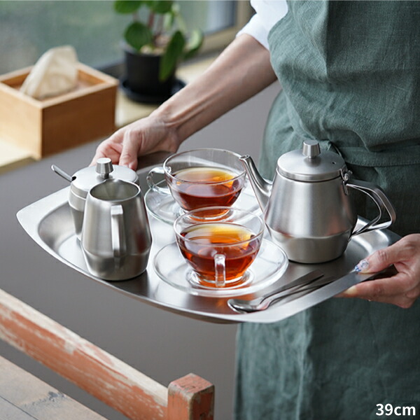 VINERS】 ギャラリートレー 44cm 装飾フット / ハンドル VINERS