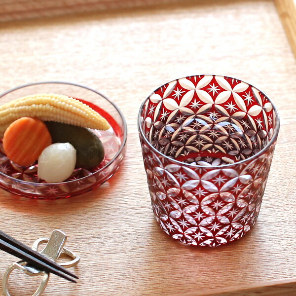 楽天市場】そば猪口 江戸切子 蓋ちょこ 七宝 廣田硝子 : がらんどう