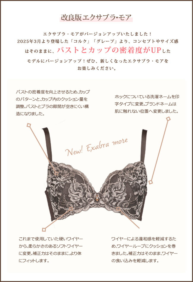 楽天市場】【2026.1月新色登場】バストアップ｜補正下着ならエクサブラ