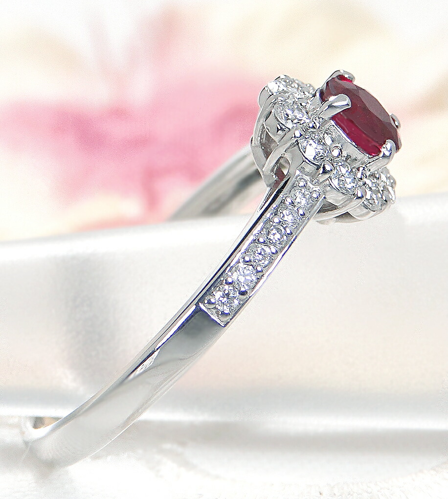 楽天市場】【鑑別書付】Pt900 非加熱 ピジョンブラッド ルビー