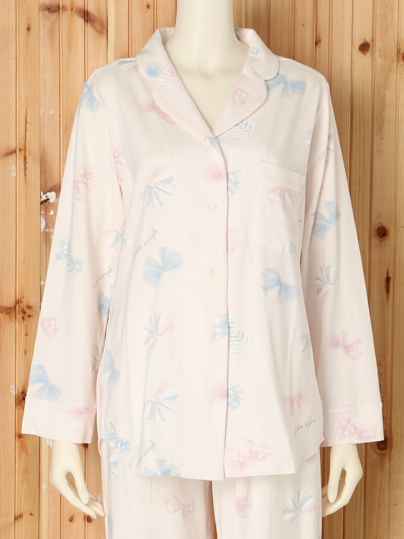 楽天市場】【SALE／30%OFF】リボン柄シャツ/ルームウエア/パジャマ