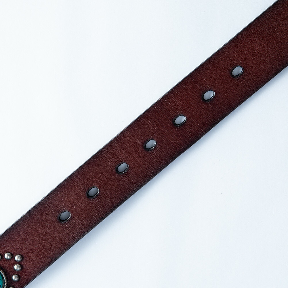 楽天市場】メンズ ベルト スタッズ 本革 レザー ターコイズ スタッズ