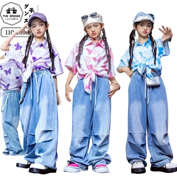 楽天市場】デニム 青 ピンク 韓国 パンツ 蝶柄 衣装 衣装 Tシャツ