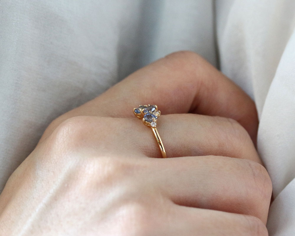 楽天市場】K18 天然サファイア リング 11号 イエローゴールド （サイズ