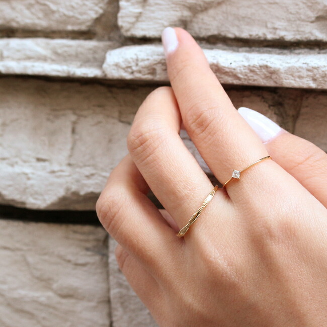 楽天市場】K18 PT 地金 リーフ リング 6号-16号 送料無料 指輪 18金 10