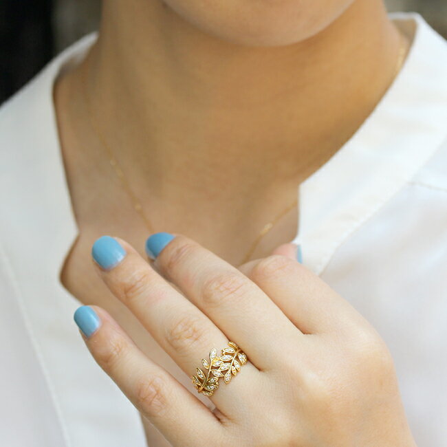 楽天市場】K18 K10 天然 ダイヤモンド 29石 計0.16ct 蔦 デザイン