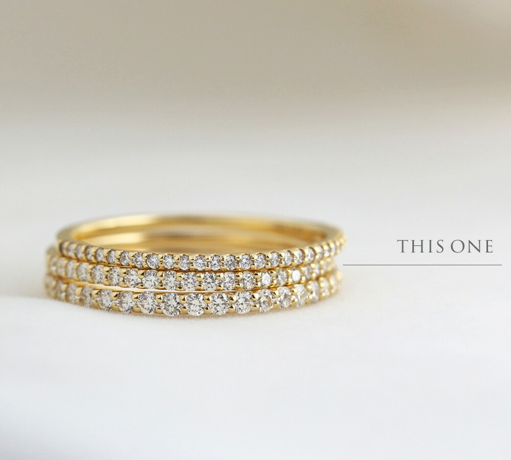 楽天市場】K18 K10 PT ハーフエタニティ リング 天然 ダイヤモンド 計