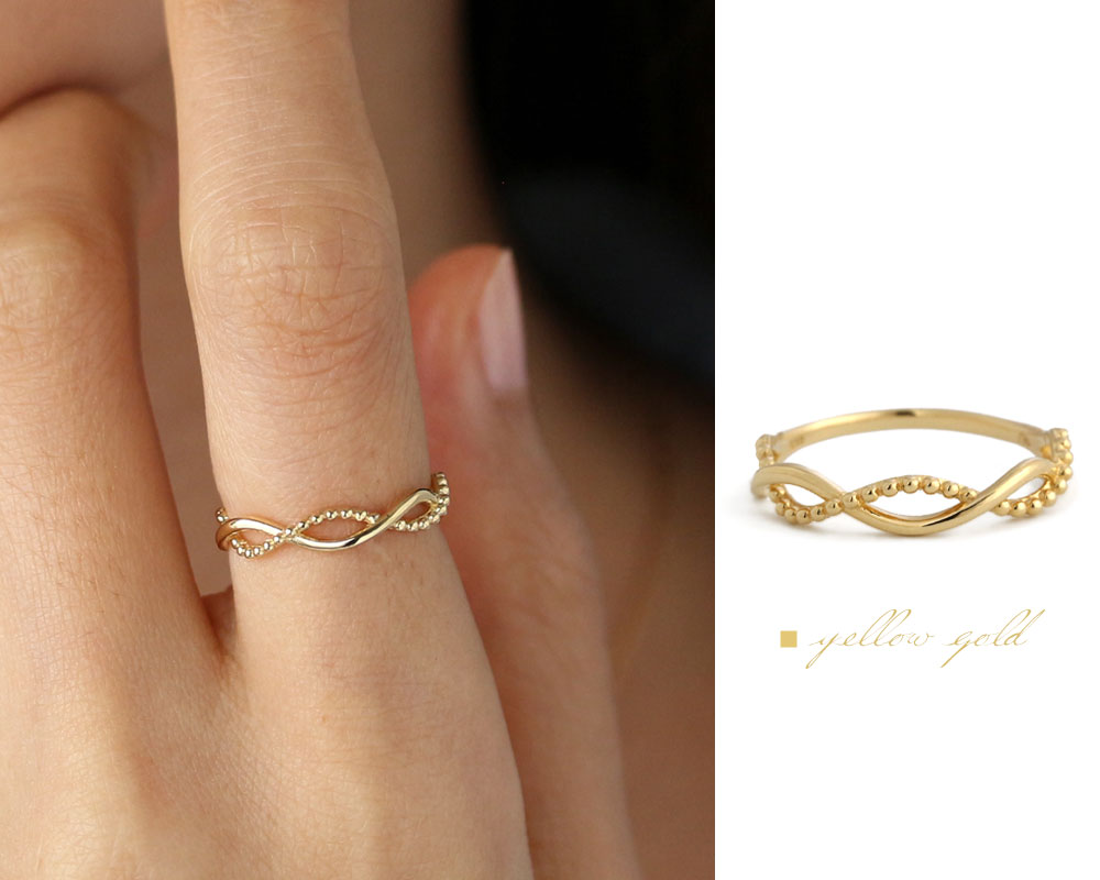 楽天市場】K18 K10 ミル ツイストリング 5号〜16号 送料無料 ゴールド