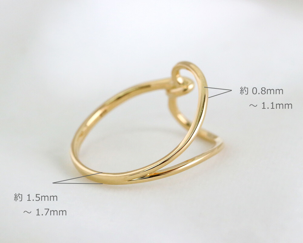 楽天市場】K18 K10 ハート リング 6号〜16号 送料無料 ゴールド 指輪