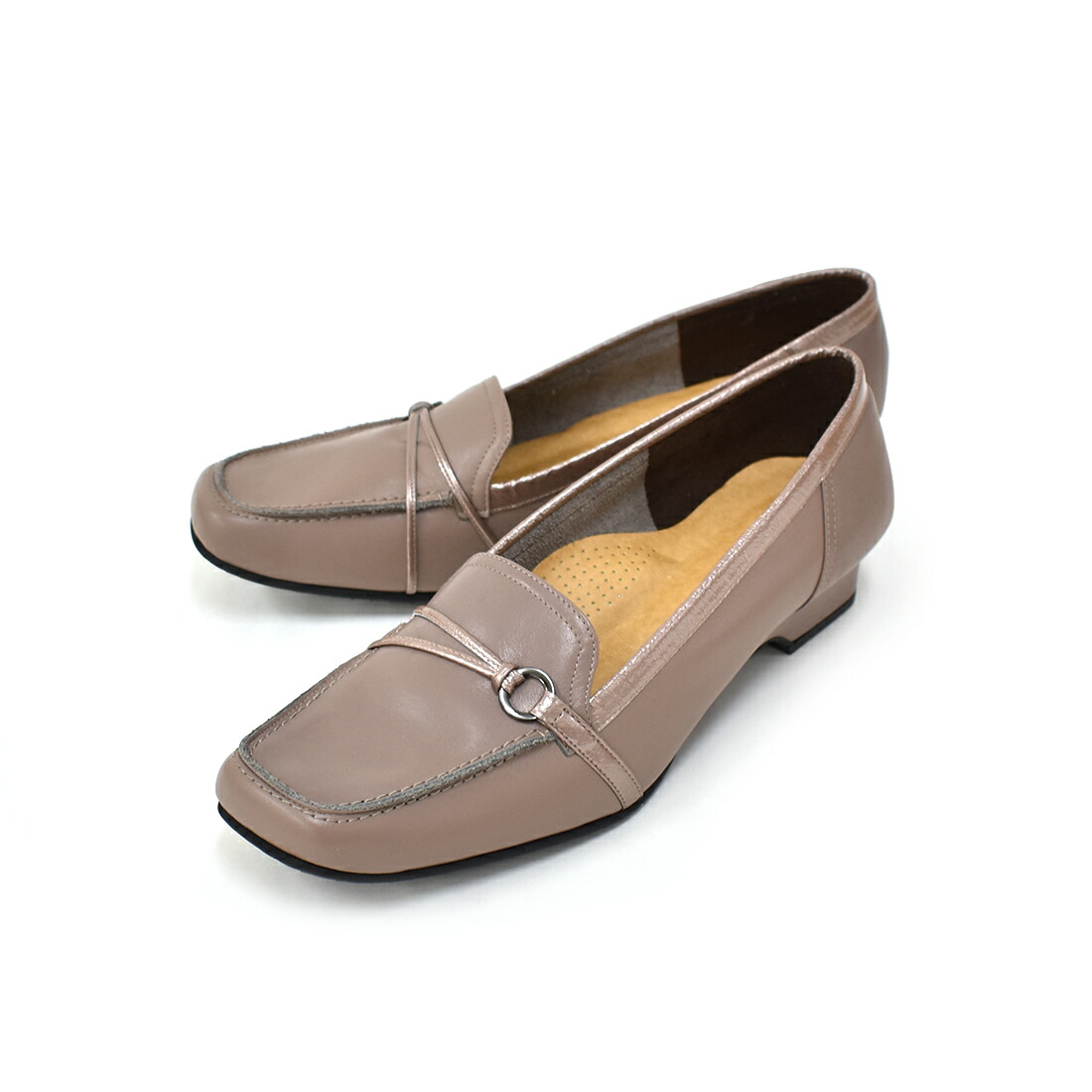 楽天市場】blanc/bleu ブランブルー パンプス ローヒール 甲深 本革