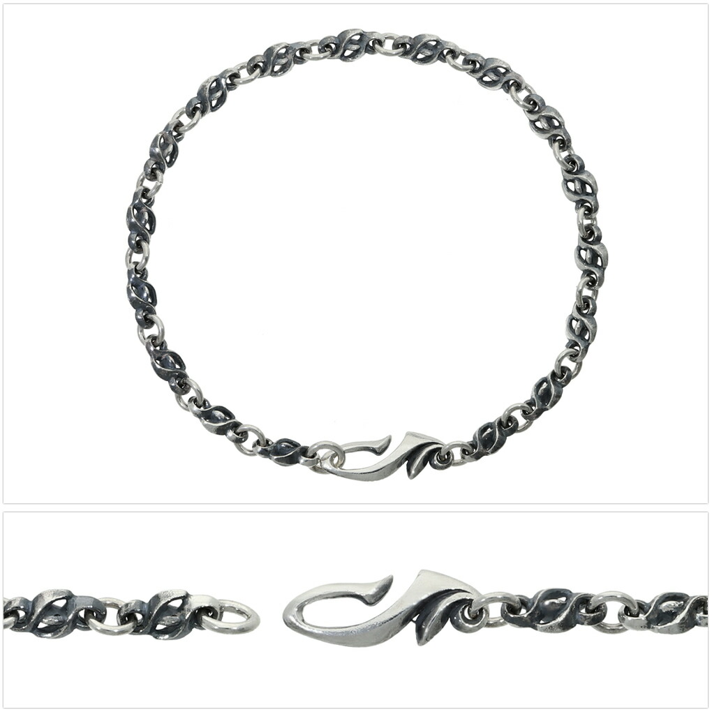 楽天市場】トライバル 炎 ブレスレット シルバー 925 デザインチェーン