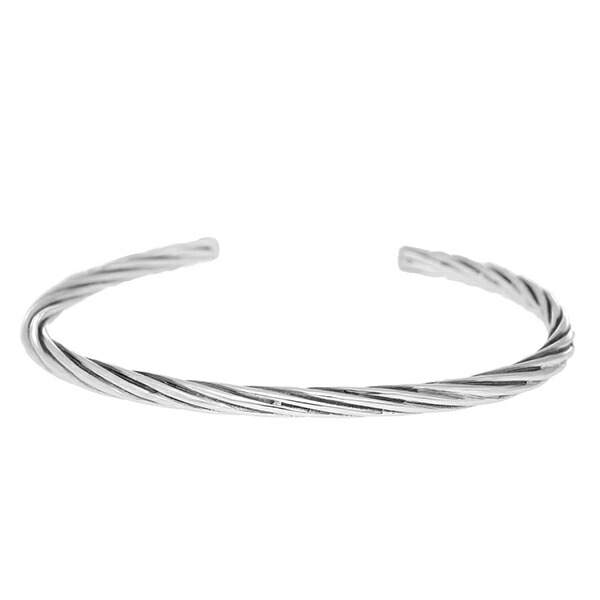 楽天市場】ねじり ツイスト シルバー バングル シルバー925 細身