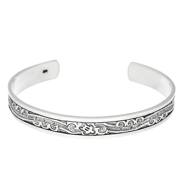 楽天市場】ホヌ シルバー バングル シルバー925 ウミガメ 海亀