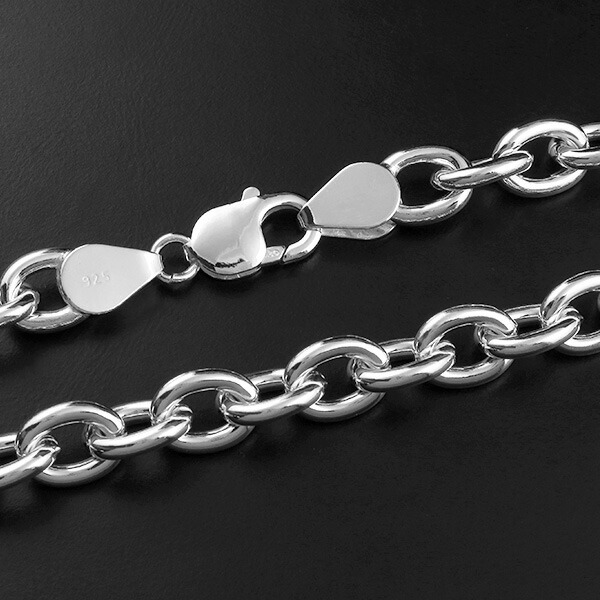 楽天市場】シルバーチェーン ネックレス チェーン あずきチェーン 極太