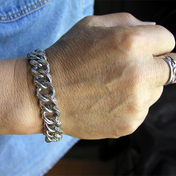 楽天市場】Give Me a Wing インフィニティ ブレスレット 喜平 中太 19