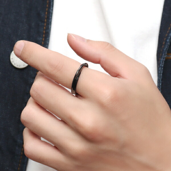 楽天市場】PUERTA DEL SOL メビウスの輪 ブラック リング 5〜21号 指輪