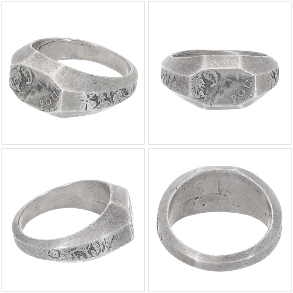 楽天市場】THEFT セフト テクスチャー 印台 リング 指輪 9〜21号