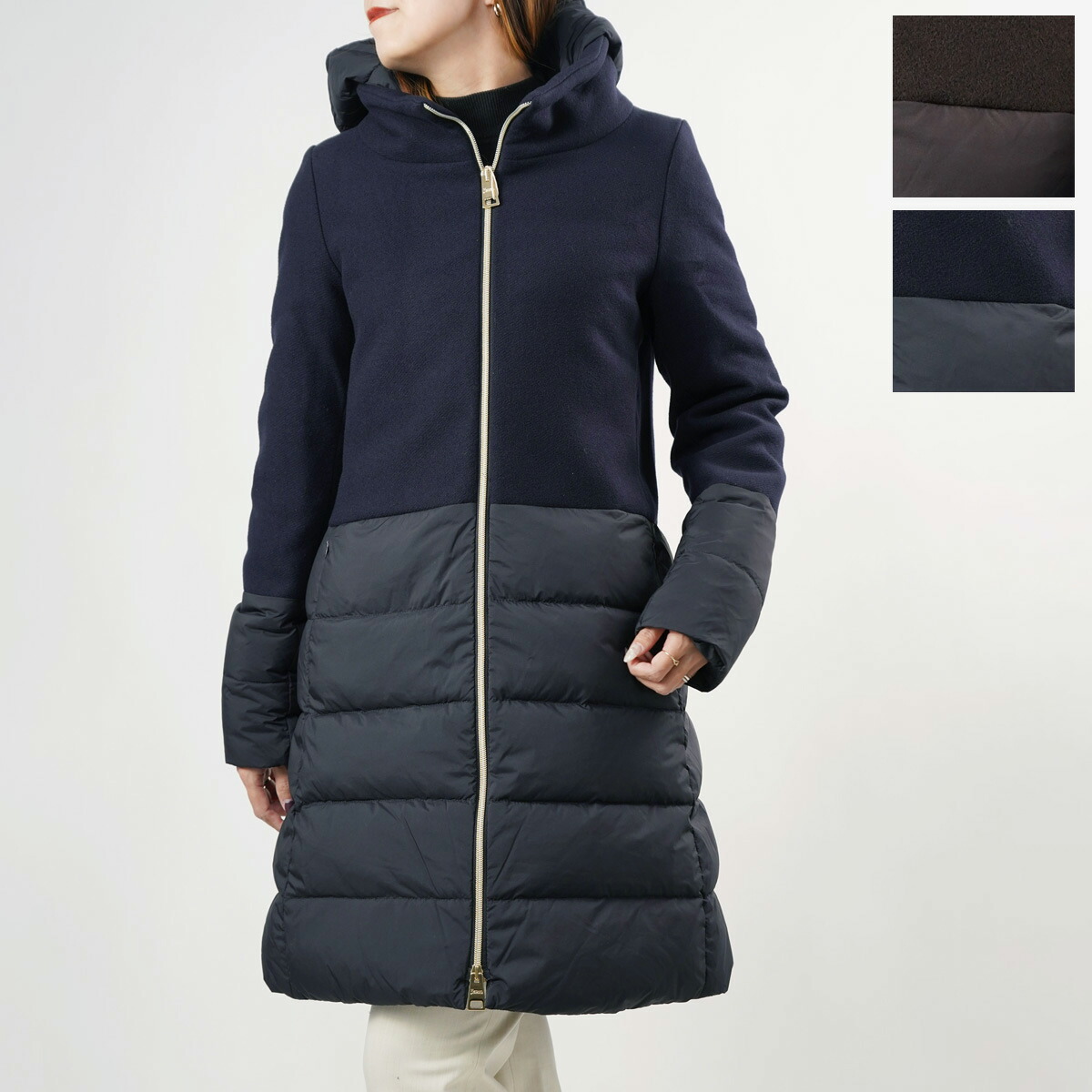 楽天市場】HERNO ヘルノ 切替ダウンコート PI001760D 39601 レディース