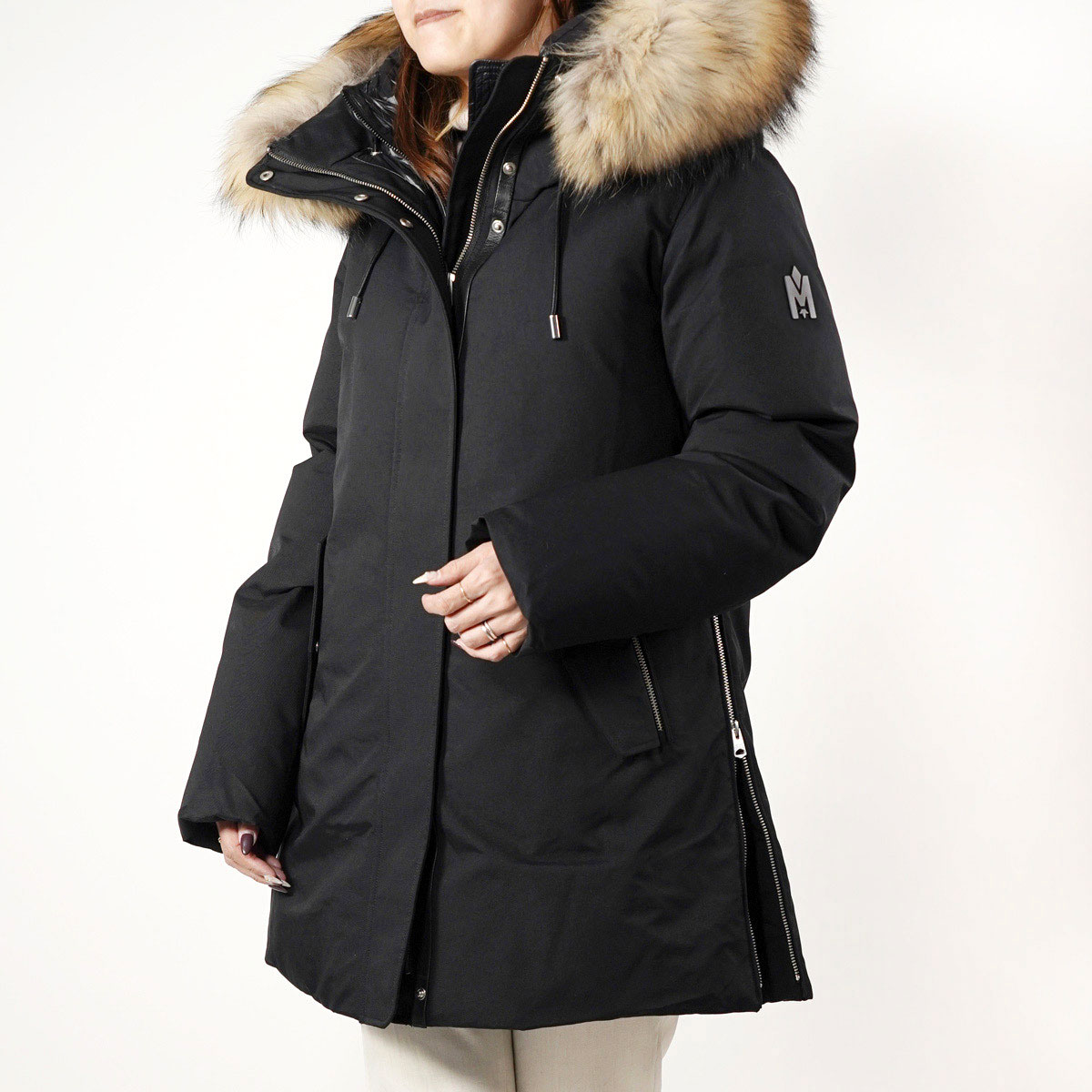 楽天市場】MACKAGE マッカージュ ダウンコート KINSLEE-F Black 2-IN-1